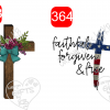 Thorn Cross Love Sticker or Water Slide ~ Faith over Fear Cross Water Slide or Sticker - Image 3