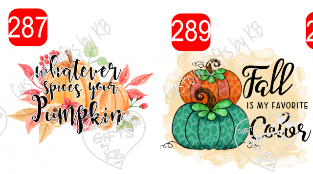 Pumpkin Spices ~ Fall is my Favorite Color sticker or Waterslide