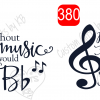 Swivel Music Notes Sticker ~ Music Note in Heart Water Slide or Sticker - Image 8