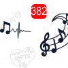 Swivel Music Notes Sticker ~ Music Note in Heart Water Slide or Sticker - Image 7