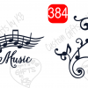 Swivel Music Notes Sticker ~ Music Note in Heart Water Slide or Sticker - Image 6