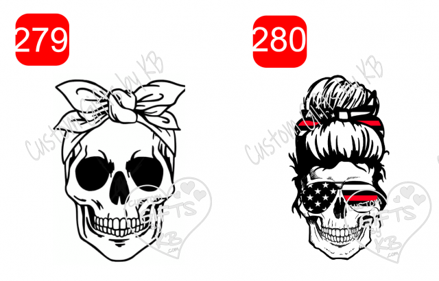 Skull with Head Band Sticker ~ American Skull with Sun Glass Water Slide or Sticker