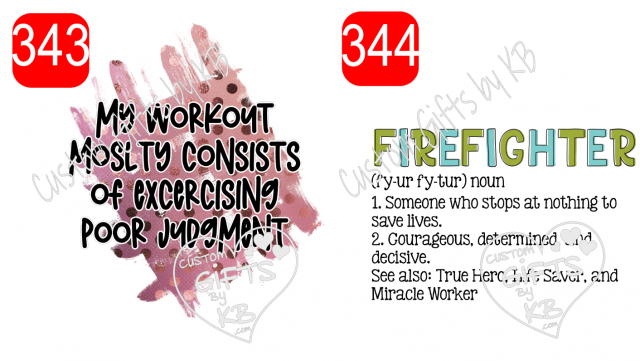 Excersising Poor Judgment Sticker or Water Slide ~ Firefighter Sticker or Waterslide