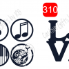 Infinity Music Forever Sticker or Waterslide ~Music Notes - Image 8