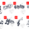 Infinity Music Forever Sticker or Waterslide ~Music Notes - Image 2