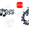 Infinity Music Forever Sticker or Waterslide ~Music Notes - Image 6