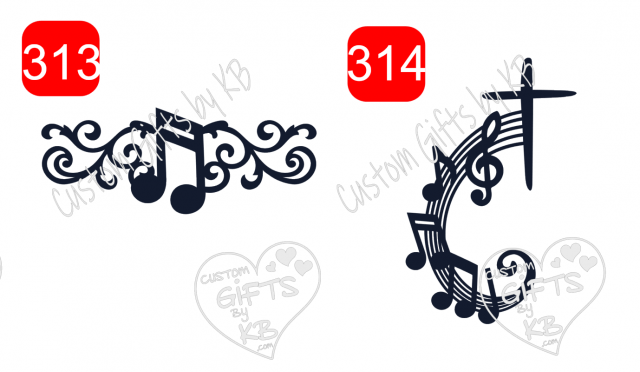 Slanted Beamed Sixteenth Note Music ~ Music Notes leading to the Cross Stickers or WaterSlide