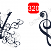 Infinity Music Forever Sticker or Waterslide ~Music Notes - Image 3