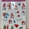 Pink Christmas Planner Sticker ~ Big eye Santa Sticker ~ Yellow Christmas Gnome ~ Red Gnomes Stickers - Image 2