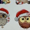 Pink Christmas Planner Sticker ~ Big eye Santa Sticker ~ Yellow Christmas Gnome ~ Red Gnomes Stickers - Image 9