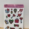 1" - 1'.5" Stickers ~ Love Mobile icons Sticker ~ Sugar Skull Sticker ~ Messy bun Skull ~ Love Notes planner Sticker - Image 4