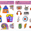 Doodle Cute Homes Stickers ~ Music Icon Sticker ~ Office Icon Stickers - Image 6