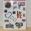 Fall Planner Sticker ~ Cute Gift Givers ~ Autism Love Sticker ~ Christmas Hearts Sticker - Image 4