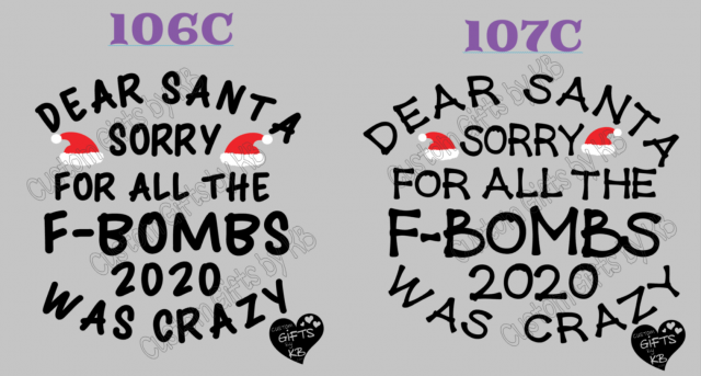 Dear Santa Sorry for ALL the F Bombs 2020 was Crazy SVG