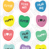 SweetTart Candy Stickers | Heart Candy Stickers | Valentine Stickers - Image 3