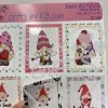 2" Valentine Gnome Stickers Stamp Designed | Hearts and Gnome Sticker Stamp design - Image 2