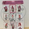 1.3" Valentine Gnome Stickers Stamp Designed | Hearts and Gnome Sticker Stamp design - Image 4