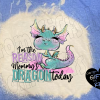 I'm the Reason Mommy's Dragon Today Shirt - Heather Blue shirt - Image 2